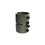 Cople 1 1/4" (32mm) con tornillo pared delgada galvanizado etiqueta verde