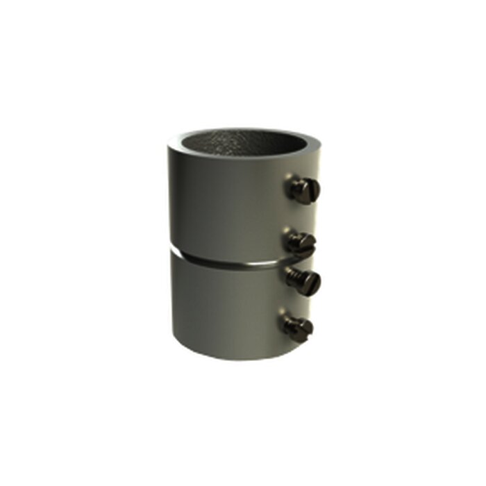 Cople 1 1/4" (32mm) con tornillo pared delgada galvanizado etiqueta verde