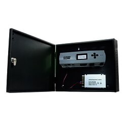 Controlador de Acceso para 2 Puertas / Biometría Integrada / 3,000 Huellas / Incluye Gabinete y Fuente de Alimentación 12VCD/5A