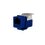 Módulo Jack Keystone Cat5e sin Herramienta (toolless) para faceplate - Color Azul