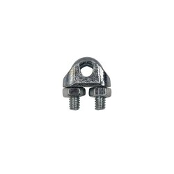 Abrazadera tipo perro o nudo, para cable de 5/16".