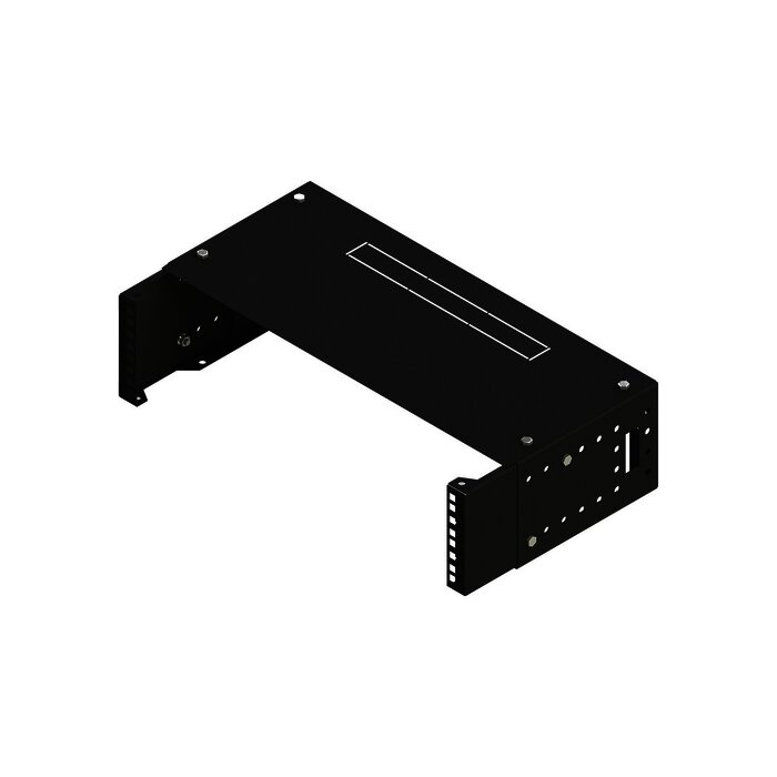 Rack Abierto de 19" Profundidad Ajustable (8" a 12") de 2.5 Unidades con Capacidad de Crecimiento.