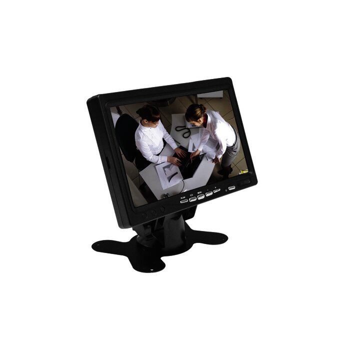 Monitor 7" ideal para colocar en vehículos o realizar pruebas de CCTV / Entradas de video HDMI, VGA y RCA