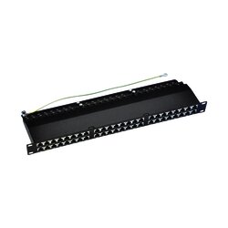 Patch panel blindado de 48 puertos Cat6A