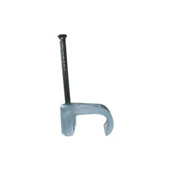 Grapa para cable plano de 6mm color transparente (100pzs) (3210-00100)