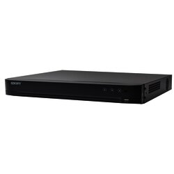 DVR 4 Megapixel / 16 Canales TURBOHD + 8 Canales IP / Detección de Rostros / 1 Bahía de Disco Duro / 16 Canales de Audio / Salida de Vídeo en 4K
