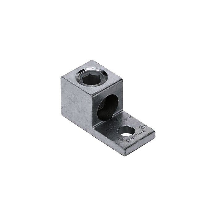 Conector Mecánico de Barril, Aluminio, de un solo Orificio, para Cable de 14 a 2 AWG
