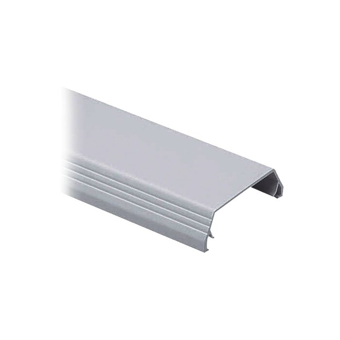 Cubierta tipo bisagra para canaleta T-45, de PVC rígido, 60.3 x 19.1 x 2438.4 mm, Color Blanco Mate