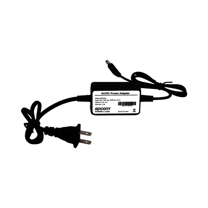 Fuente de poder de 5 Vcd regulado @ 2A; UL; Voltaje de entrada de 100-240 Vca