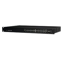 Switch EdgeMAX Administrable de 24 Puertos Gigabit con PoE+/PoE Pasivo 24V + 2 Puertos SFP, 500 W