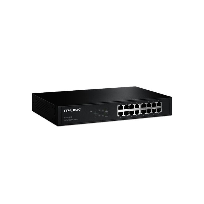 Switch Gigabit no administrable de 16 puertos 10/100/1000 Mbps para escritorio/rack