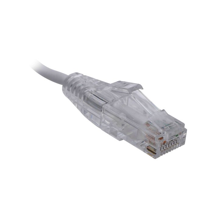 Cable de Parcheo Slim UTP Cat6 - 1 metro, Blanco, Diámetro Reducido (28 AWG)