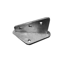 Ancla Aleta de 3 Orificios con 2 Puntos de Fijación. Uso en Fijación de mástiles. Galvanizado por Inmersión en Caliente.