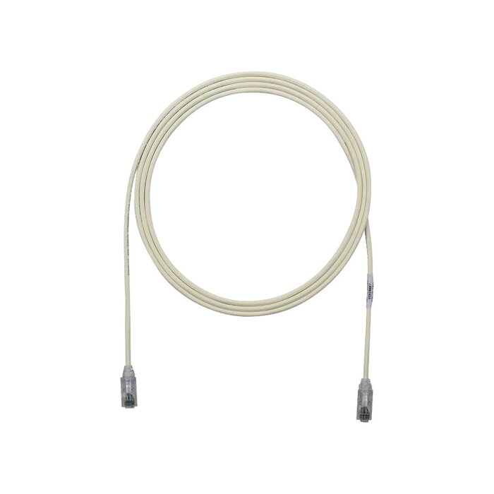 Cable de Parcheo TX6, UTP Cat6, Diámetro Reducido (28AWG), Color Blanco Mate, 5ft