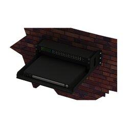 Rack Abierto de 19" para Montaje en Pared de 2U, con Charola de 460 mm de Profundidad.