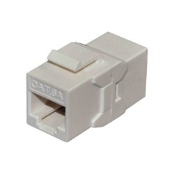 Módulo Jack Keystone Cat6A con terminación en ángulo 180 º Color Blanco