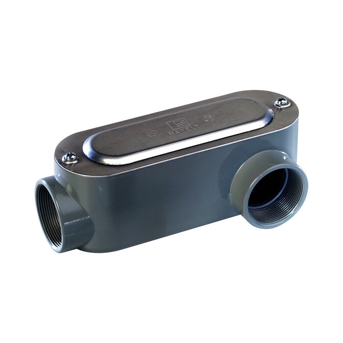 Caja Condulet tipo LL de 1/2" (12.7 mm) Incluye tapa y tornillos.