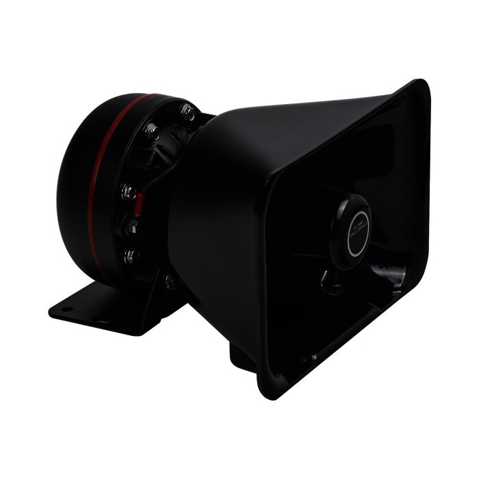 Bocina de uso Rudo, de 100 W, Alto Rendimiento y Base en Aluminio, 8 Ohms de Impedancia