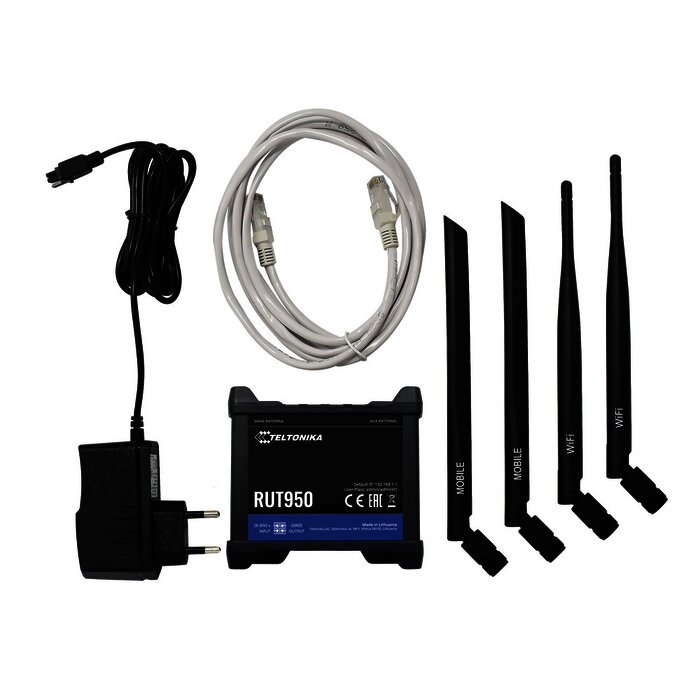 Router LTE dual SIM, 4 puertos Ethernet, conectorizado, Bandas B1, B2, B3, B4, B5, B7, B8, B28