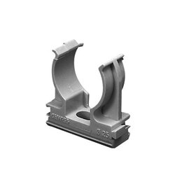 Soporte de presión (Abrazadera), PVC Auto-extinguible, abierto para tubería de 16 mm (5/8")