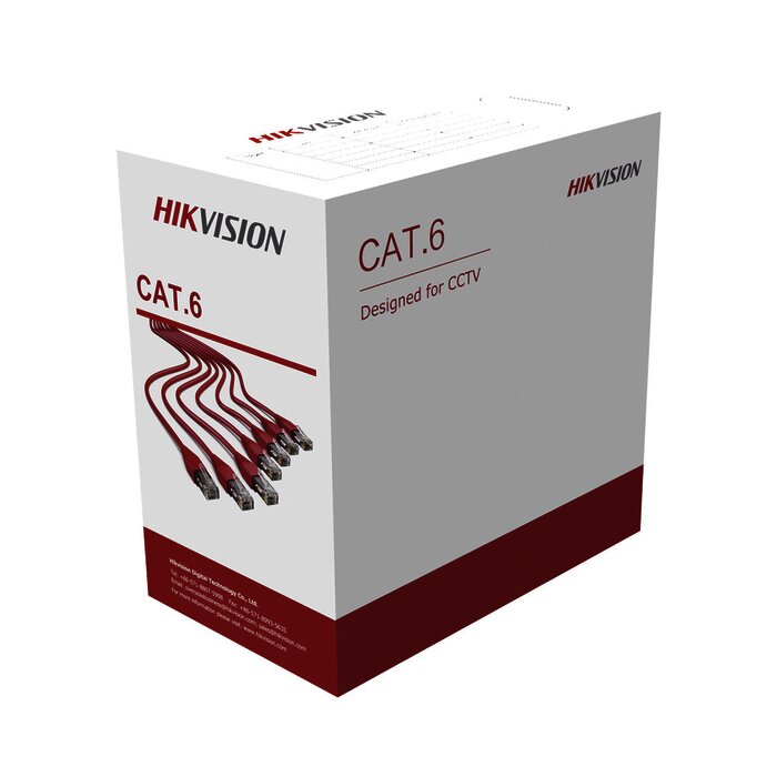 Bobina de Cable UTP / 305 Metros / Cat 6 / 23 AWG / PVC / Color Gris / Uso en interior / 100% Cobre