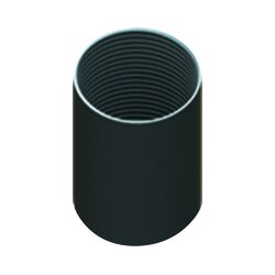 Cople 1/2" (13mm) pared gruesa con rosca galvanizado etiqueta amarilla