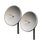 Kit de 2 Antenas Parabólicas de Frecuencia Extendida, 4.8 - 6.5 GHz, 28 dBi, Conectores N-Macho