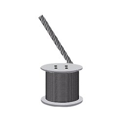 Cable retenida, resistencia 603 kg, diámetro 1/8" (Metro).