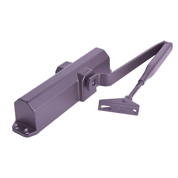 Cierrapuertas Fuerza 4/ Para puertas de hasta 1100 mm de Ancho/ Color Chocolate Oscuro /Certificación UL/ Ideal Puertas Madera