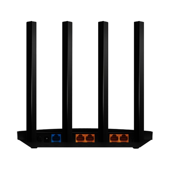Router inalámbrico AC Wave 2 1900 doble banda 1 puerto WAN 10/100/1000 Mbps y 4 puertos LAN 10/100/1000 Mbps, MIMO 3X3, Beamforming