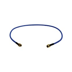 Jumper MikroTik (Flex-guide) de 50 cm, Núcleo de Cobre-Plateado, Conectores SMA-Macho Inversos, Hasta 6 GHz.