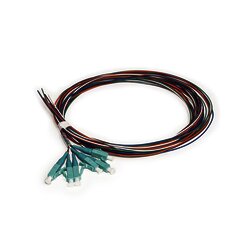 Kit de 6 Pigtails LC Multimodo OM3 2 metros