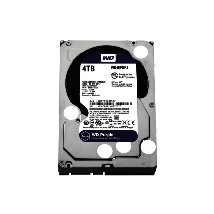 Disco Duro PURPLE de 4TB / 3 AÑOS DE GARANTÍA / Para Videovigilancia