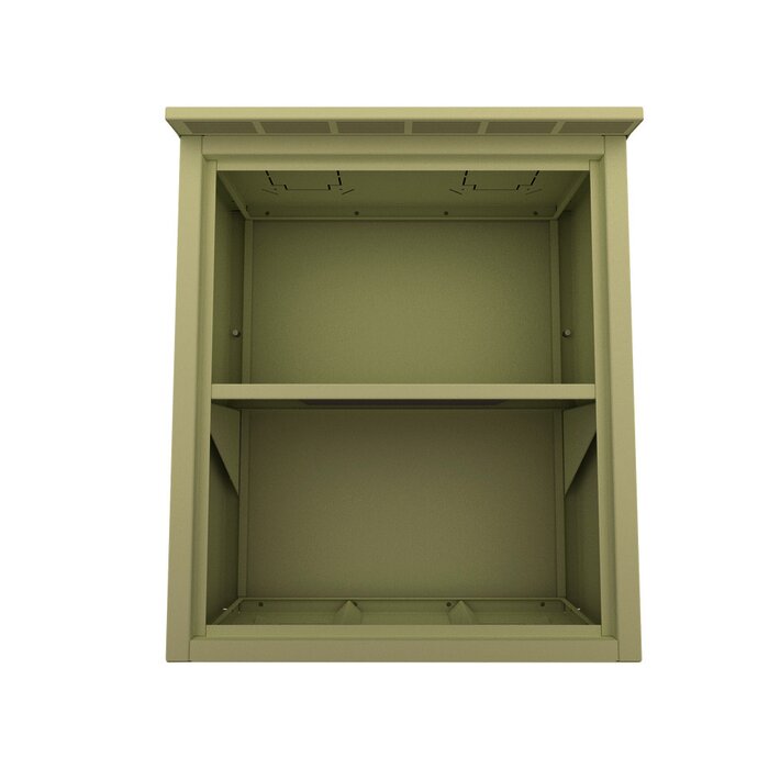 Gabinete de Seguridad, Lámina Galvanizada, para 2 Baterías y/o Equipo Similar con Montaje en Poste.