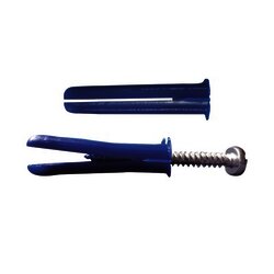 Paquete de 6 taquetes azul 2" y 6 tornillos 12mm x 2" (1105-05002)