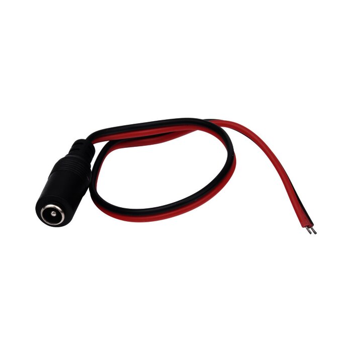 Cable con conector hembra, alimentación para Vcd con puntas libres.