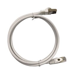 Patch Cord Cat6A 10G blindado 0.5M ( 1.64 ft ) Blanco