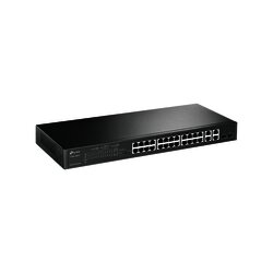 Smart Switch PoE+ administrable Capa 2, 24 puertos 10/100 Mbps, 4 puertos 10/100/1000 Mbps + 2 puertos SFP combo, 192 W