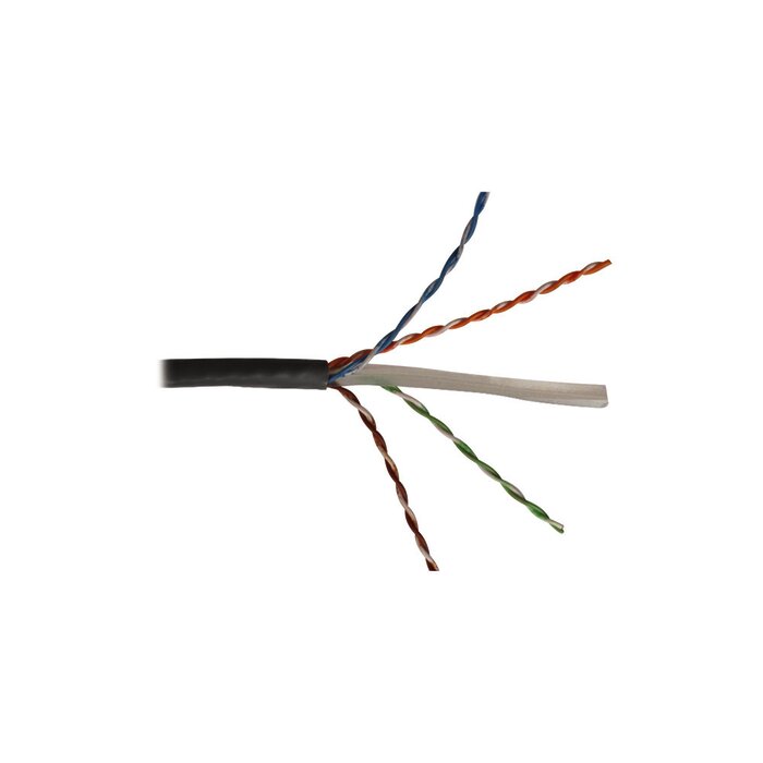 Bobina de Cable UTP Reelex, de 4 pares, Alto Desempeño Cat6, PVC (CM), Color Gris, 23 AWG, 305m