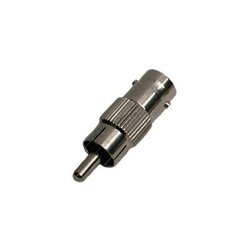 Conector adaptador BNC para cable coaxial RG59/RG6 hembra a cable de audio RCA macho