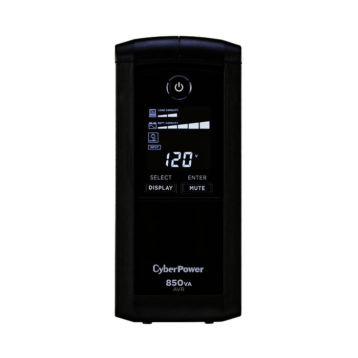 UPS de 850 VA/510 W, Topología Línea Interactiva, Entrada 120 Vca NEMA 5-15P, Tipo Mini Torre, Con 9 Tomas NEMA 5-15R