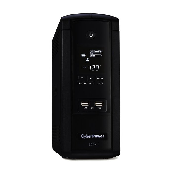 UPS de 850 VA/510 W, Topología Línea Interactiva, Entrada 120 Vca NEMA 5-15P, Tipo Torre, Con 10 Tomas NEMA 5-15R, 5 años de garantía