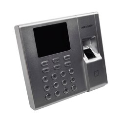 Terminal de Control de Acceso y Asistencia compatible con APP Hik-Connect (P2P) / Lectura de Huella y de Tarjetas EM / Soporta hasta 1000 Huellas / Relevador para Chapa / Software iVMS4200