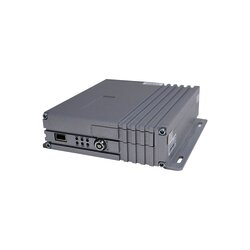 Vídeo Grabador Móvil AHD, incluye módulos de 3G, GPS y WIFI. Soporta 4 canales AHD hasta 2MP, sistema de almacenamiento mediante memoria SD