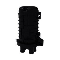 Caja de Distribución de Fibra Óptica Vertical tipo Domo, hasta 48 empalmes, Exterior, IP68