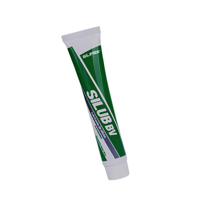 Lubricante de silicón dieléctrico de baja viscosidad, soporte de -10 hasta 80ºC, no daña plásticos, tubo 28grs