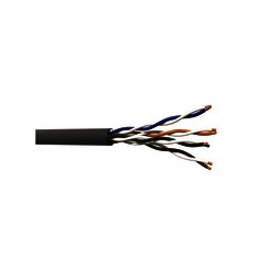 Metros de cable Cat5e para aplicaciones en interior/exterior, resistente a la intemperie, para aplicaciones de CCTV y redes de datos