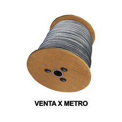 Cable de Retenida de 1/4" de Acero Galvanizado 7 Hilos (Venta por Metro).