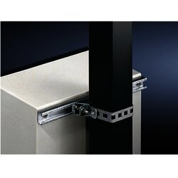 Juego de 2 Herrajes Metálicos para Fijación de Gabinetes Línea PST en Poste Cuadrado o Redondo. Incluye Tornillería de Instalación.