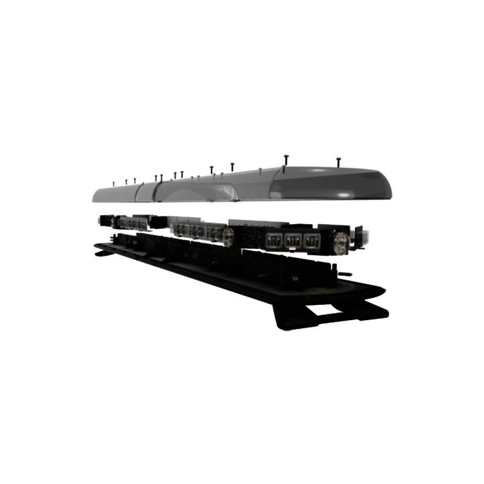 Barra de luces Vantage PRO Ultra Brillante con 64 poderosos LEDs última generación, color Rojo/Azul